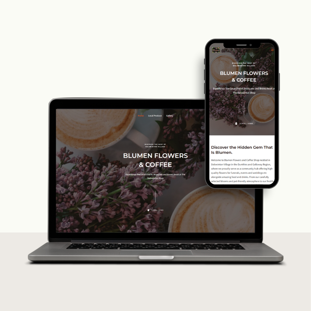 Blumen Flowers & Coffee Website